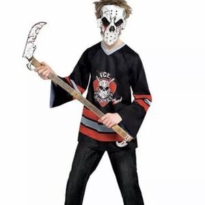 BRAND NEW boy youth bloody hockey player halloween costume size L 12-14
